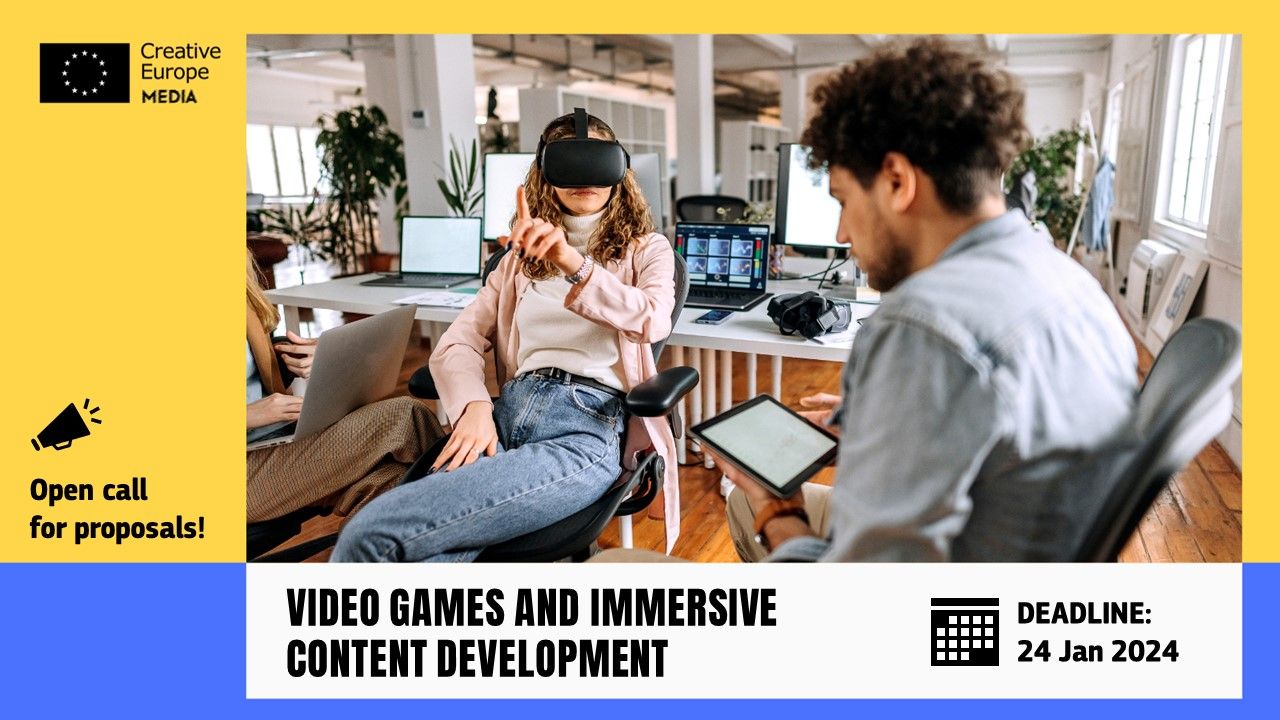 Aide MEDIA 2024 aux jeux vidéo et contenus immersifs séance d'information